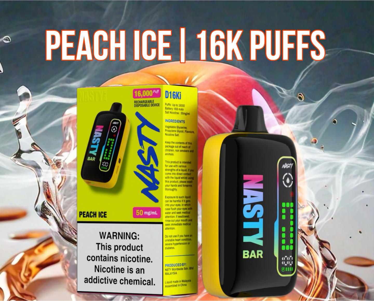 Nasty 16K Peach Ice