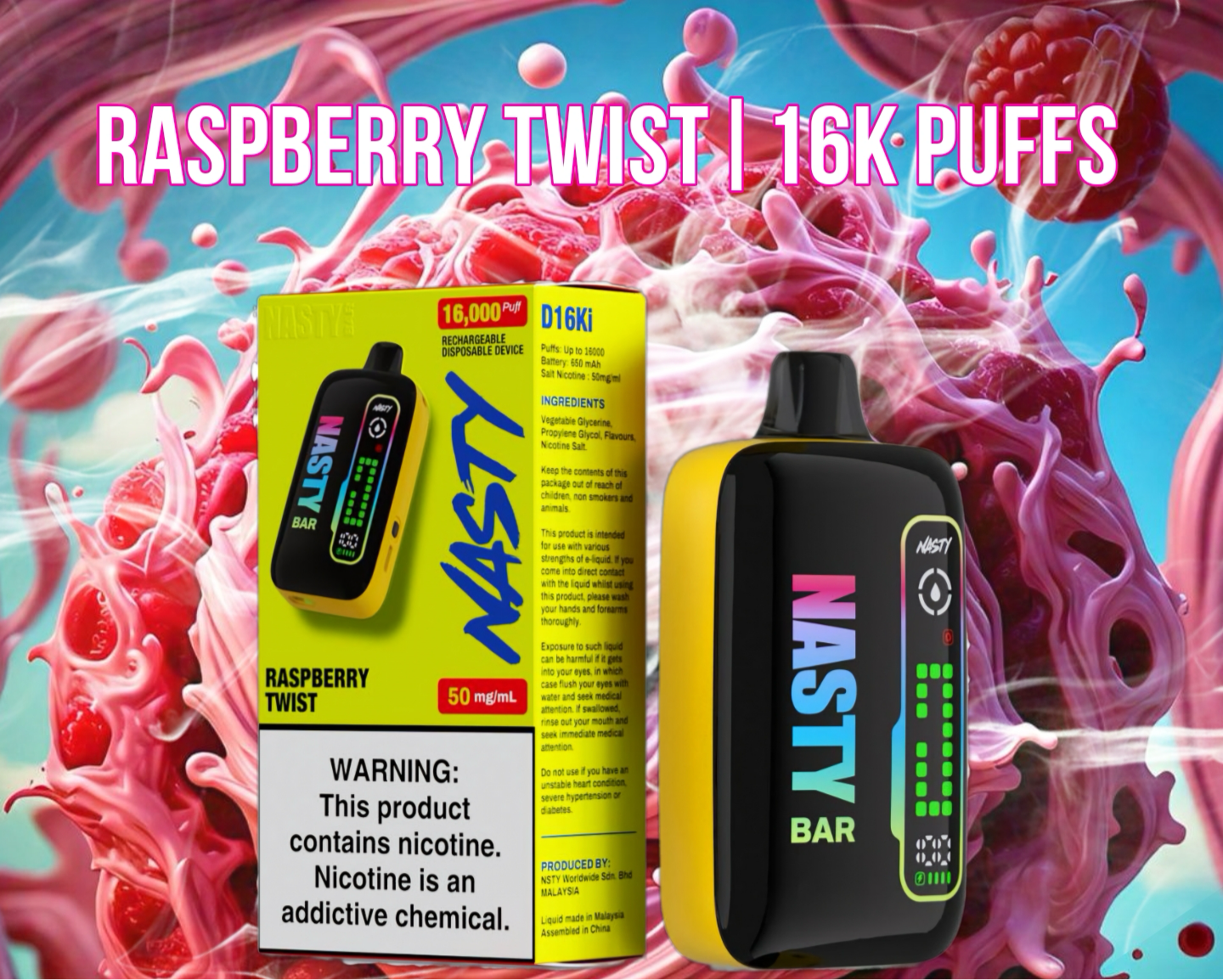 Nasty 16K Raspberry Twist