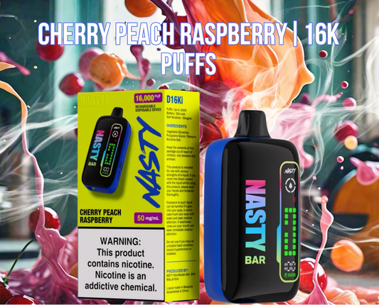 Nasty 16k Cherry Peach Raspberry