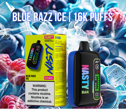 Nasty 16K Blue Razz Ice